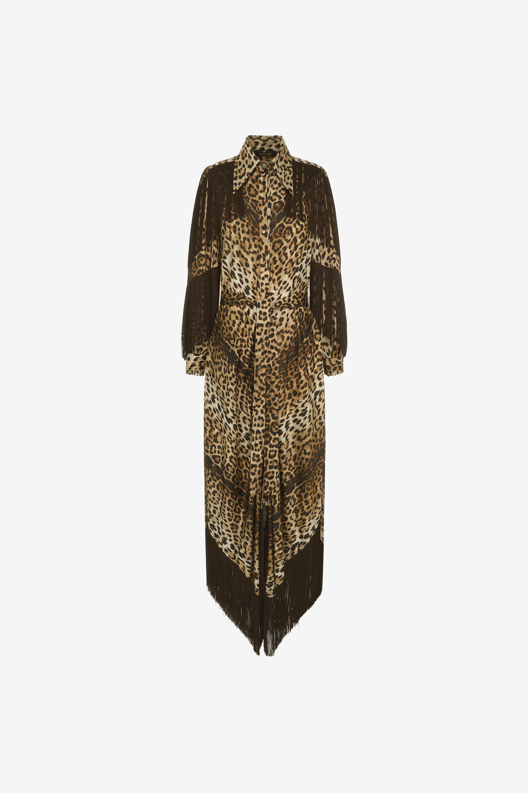 RC Fringe long dress Hellbraun RKT120-SZH26